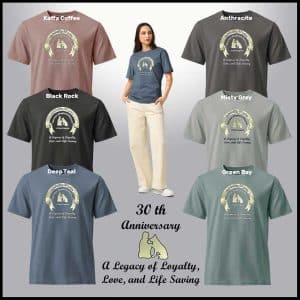 LIMITED EDITION • 30th Anniversary GSRNE Unisex Tee Shirts! Front Design
